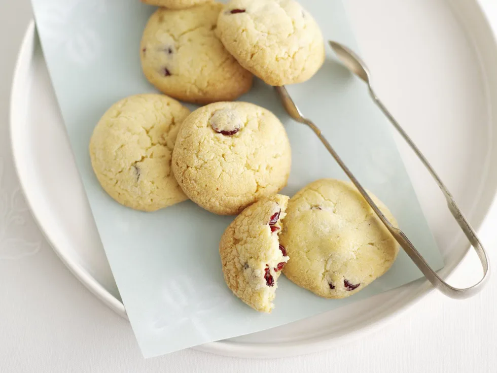 Cranberry and coconut biscuits