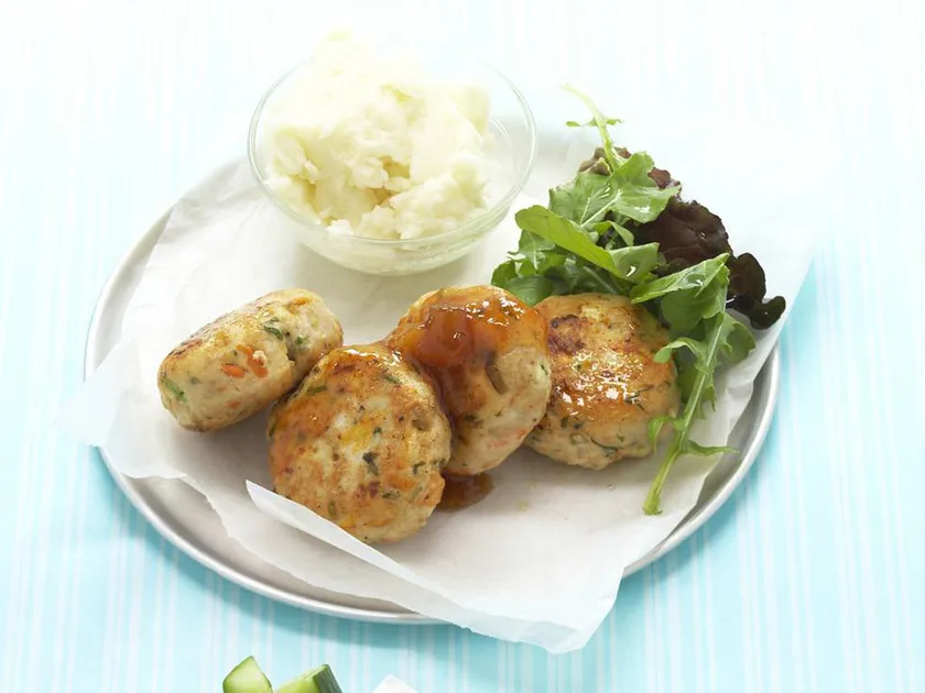 Chicken, carrot and feta patties | Women's Weekly Food