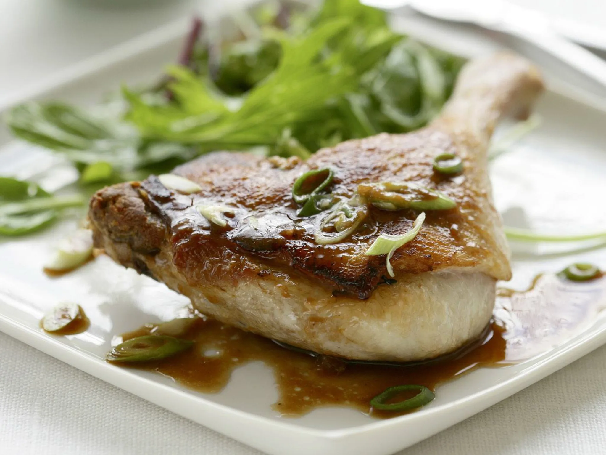 crisp duck with tamarind soy sauce