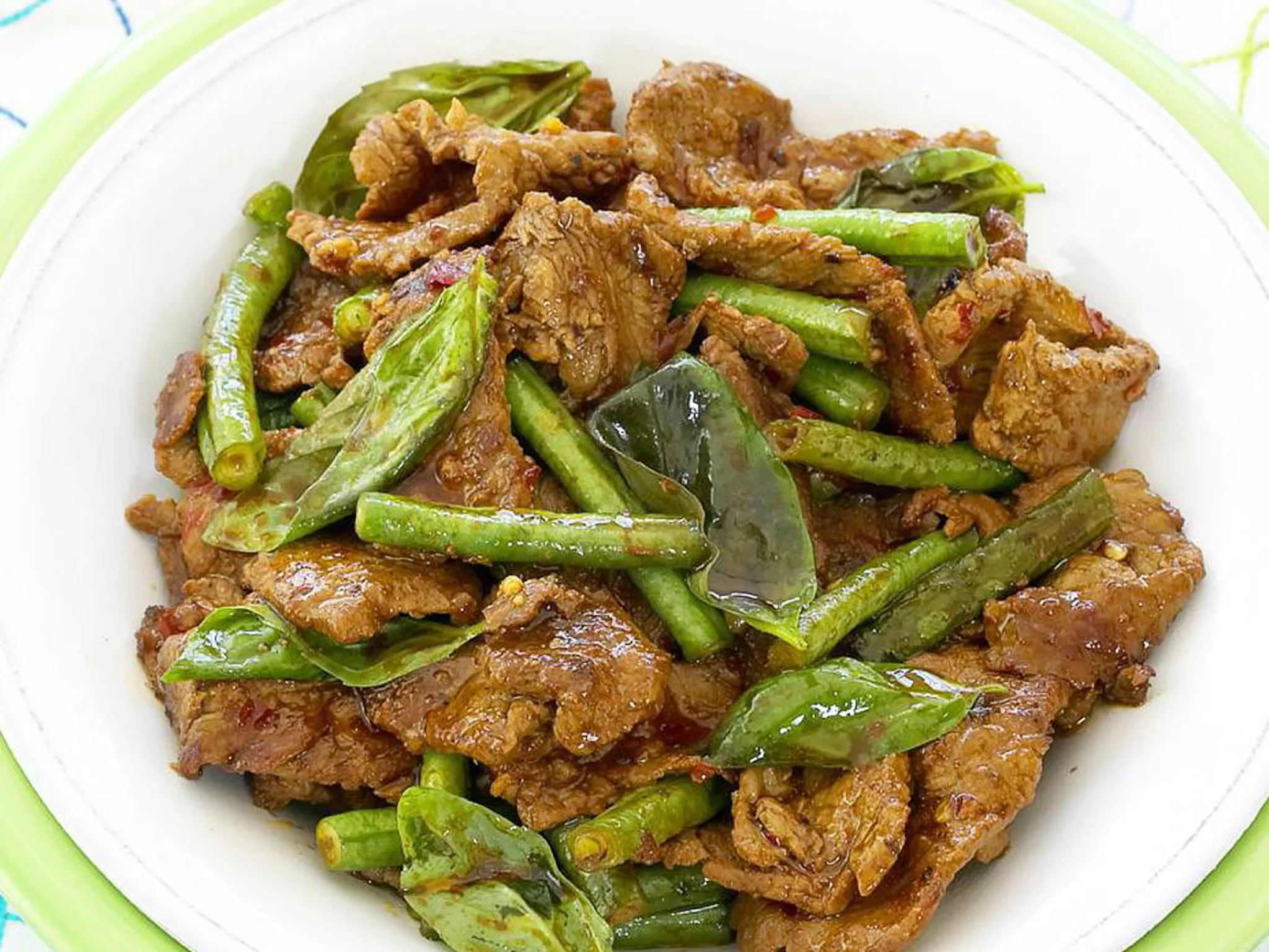 THAI-STYLE BEEF AND BASIL