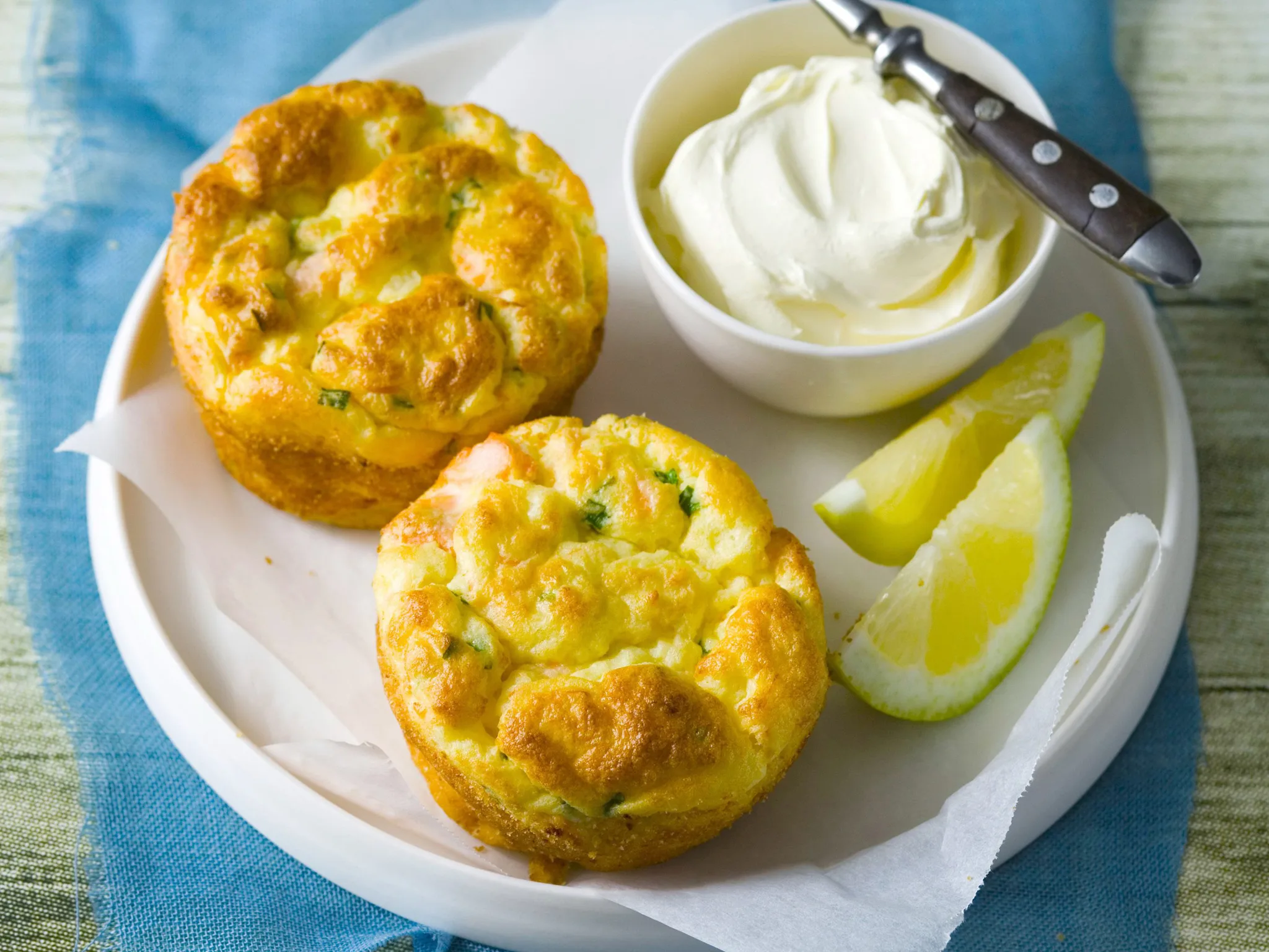 fish & potato soufflés