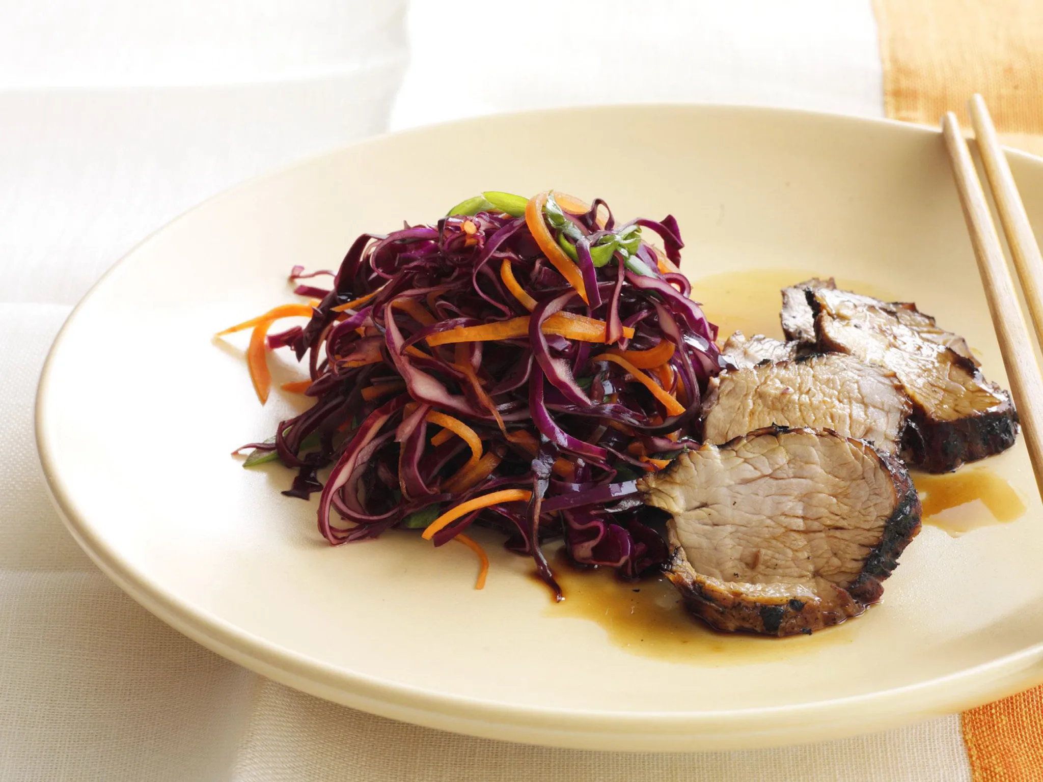 pork with asian coleslaw