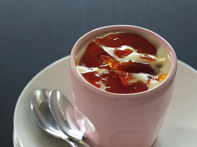 white chocolate creme brulee