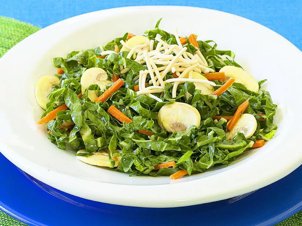 CRISPY NOODLE AND SILVERBEET SALAD