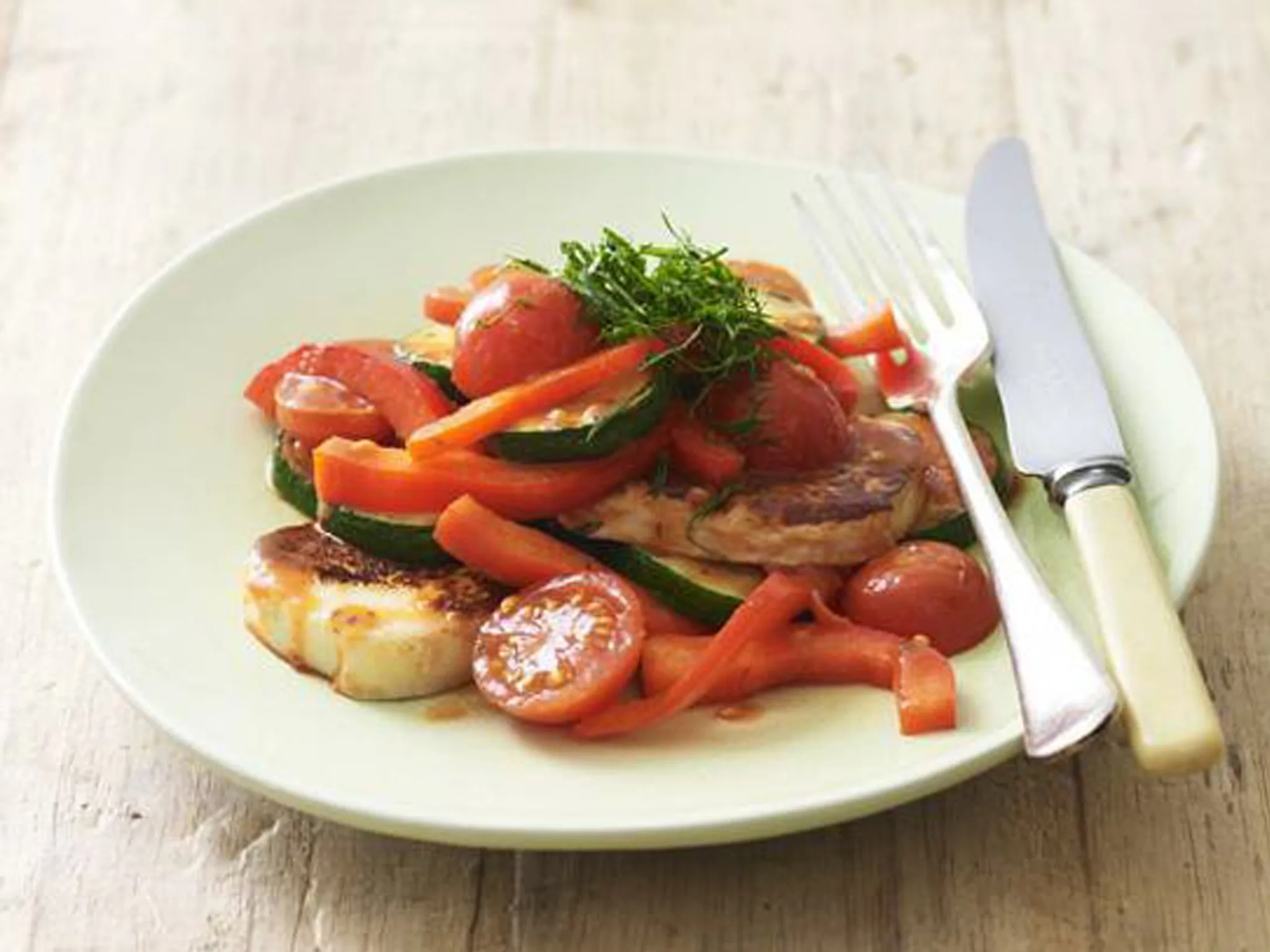 HALOUMI AND TOMATO