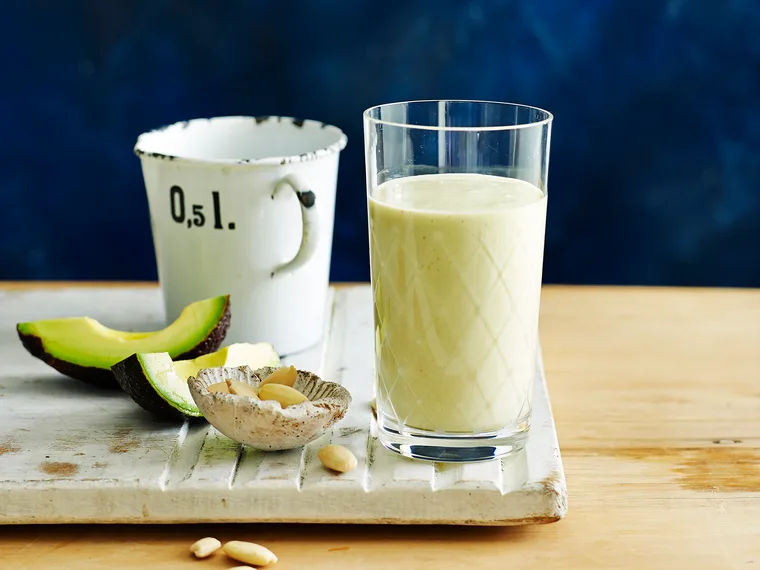 Almond and avocado protein smoothie