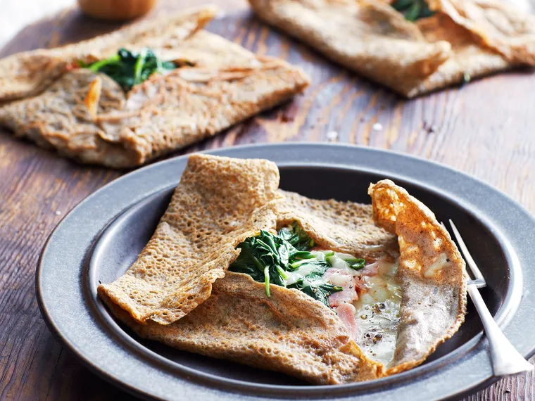 Ham and cheese galettes