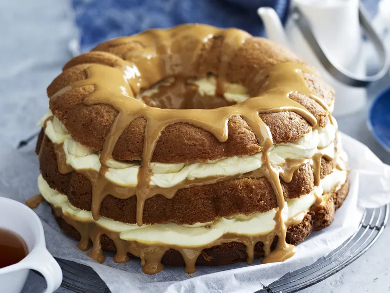 Banana Caramel Layer Cake