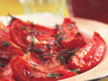 Roasted tomatoes with garlic and herbs