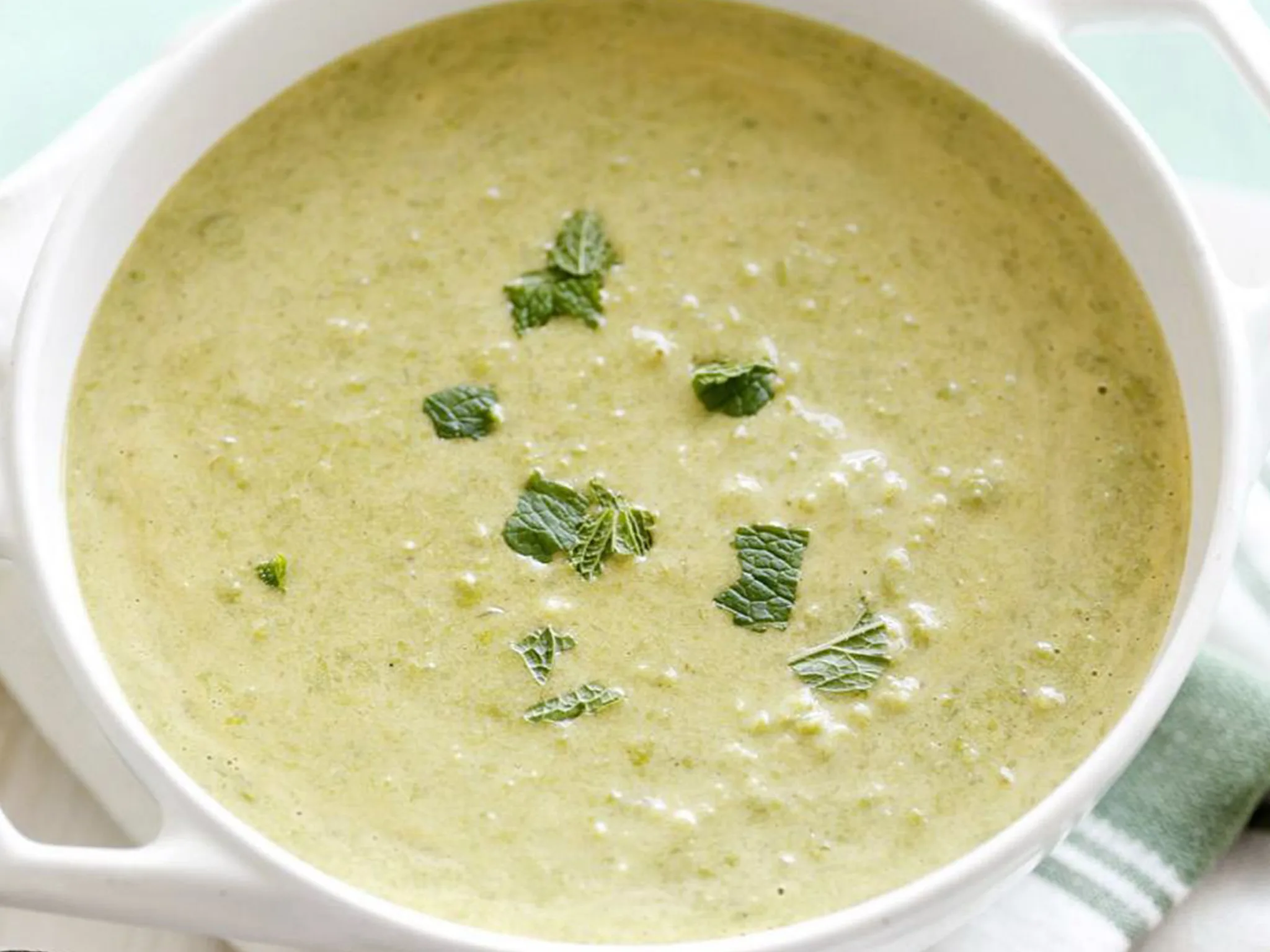 Curried pea soup