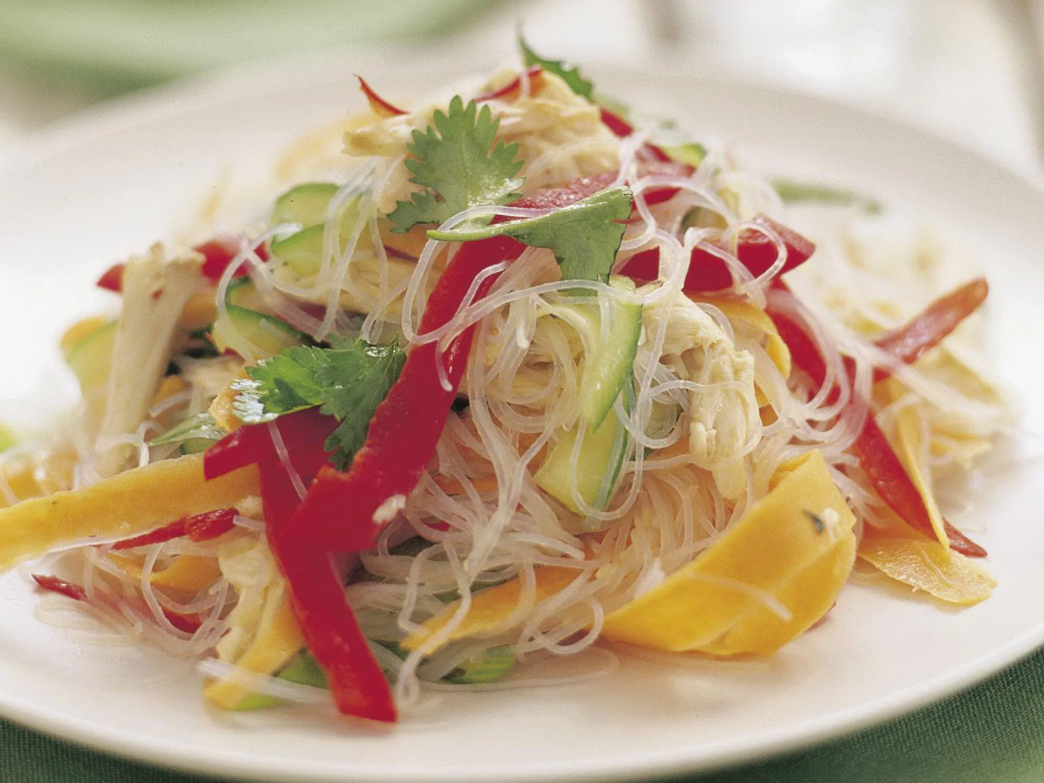 Chicken and lime noodle salad