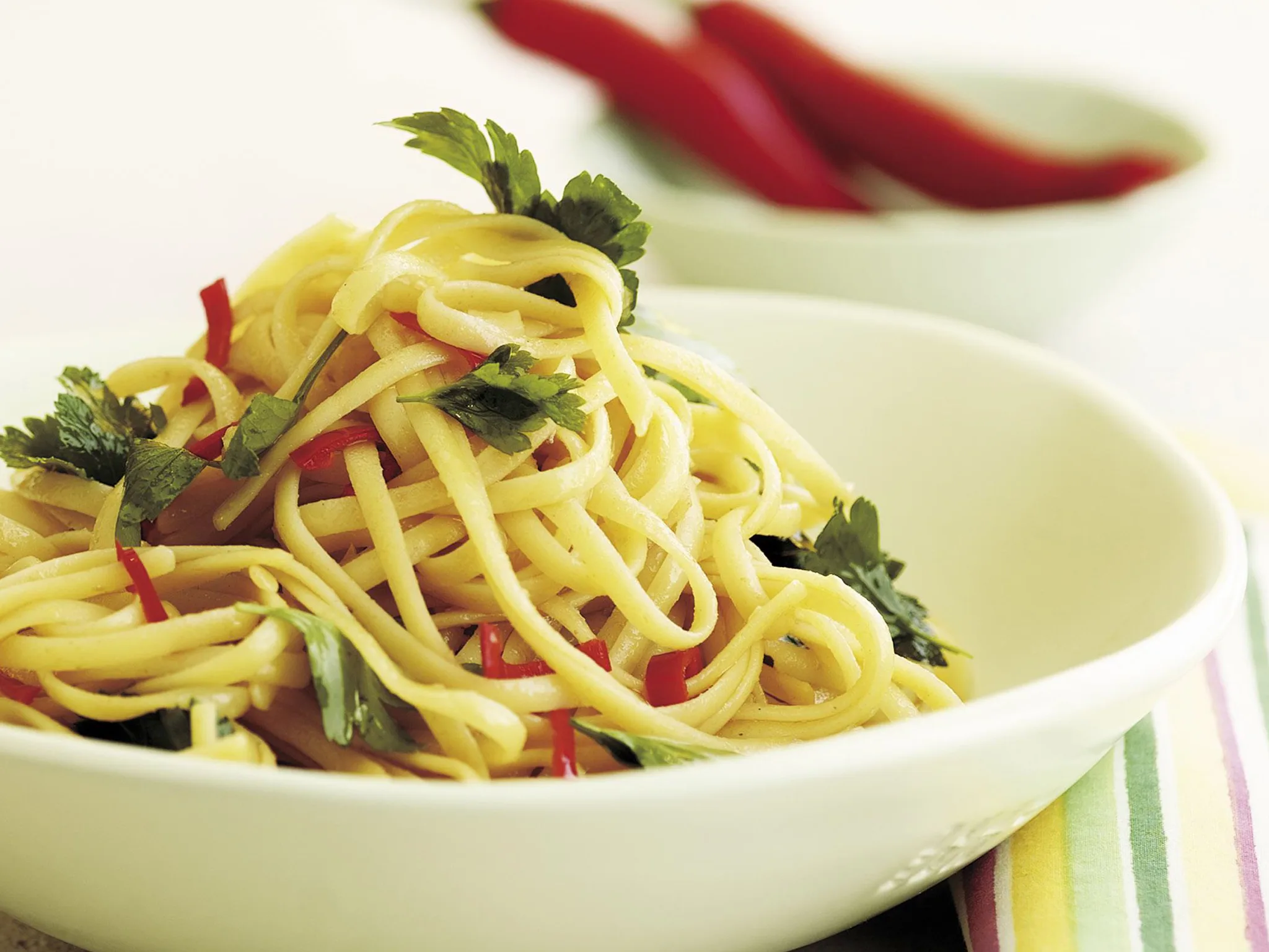 Garlic chilli pasta