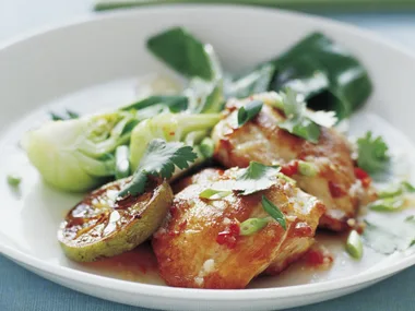 Thai lime chicken with bok choy