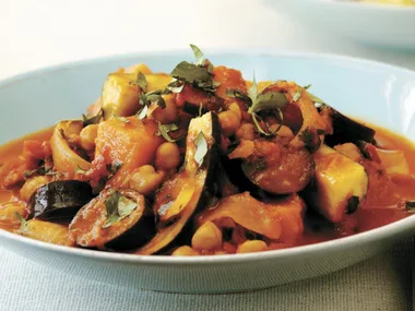 Morrocan-style vegetables with couscous
