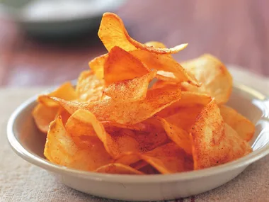 Deep-fried crisps