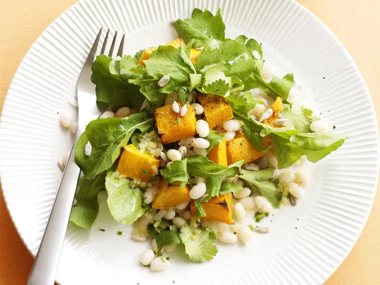 Pumpkin and white bean salad