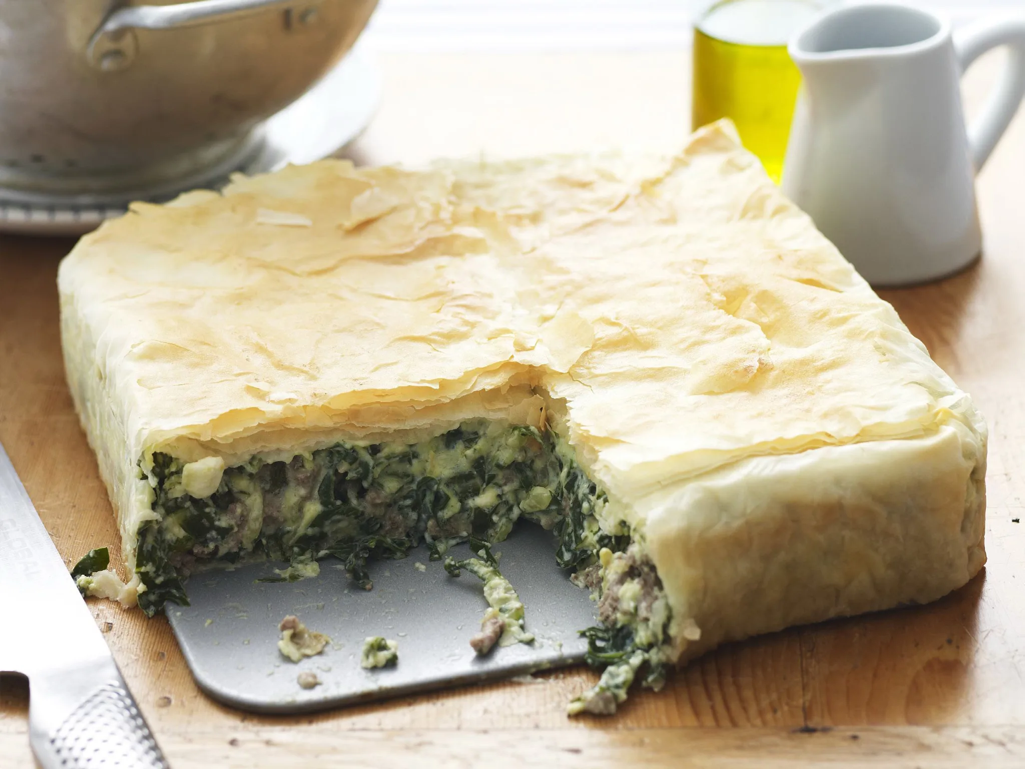 Lamb spanakopita