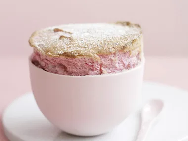 Rhubarb souffle