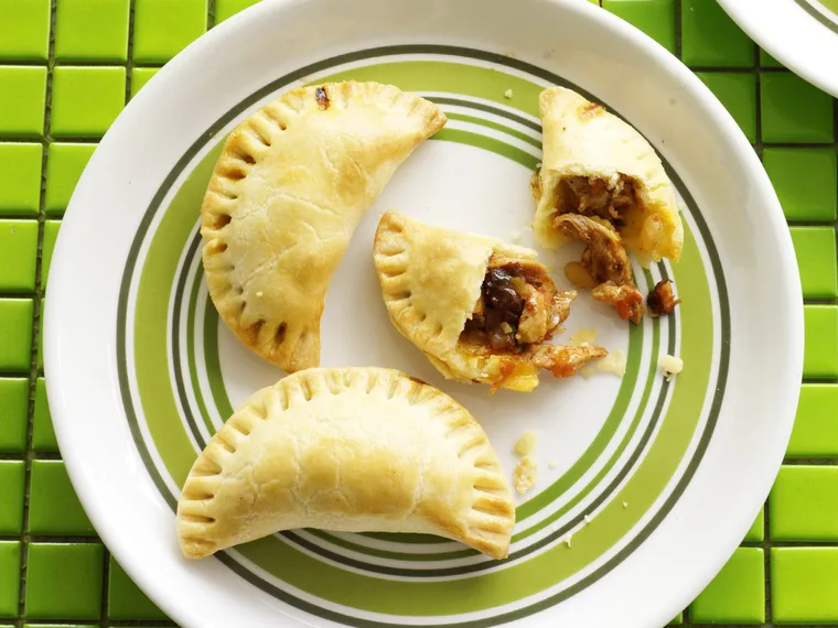 Chicken, raisin and pine nut empanadas