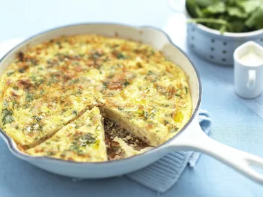 Potato and bacon frittata