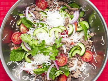 Thai beef noodle salad