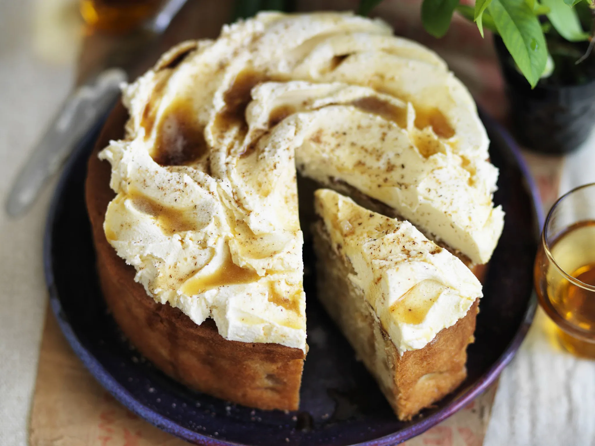 Apple cake with burnt butter frosting