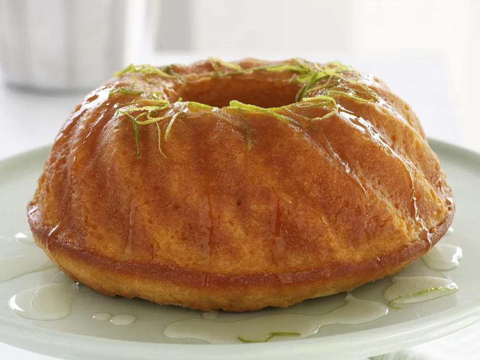 Guilt-free lime syrup cake