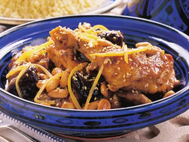 Chicken with prunes and honey