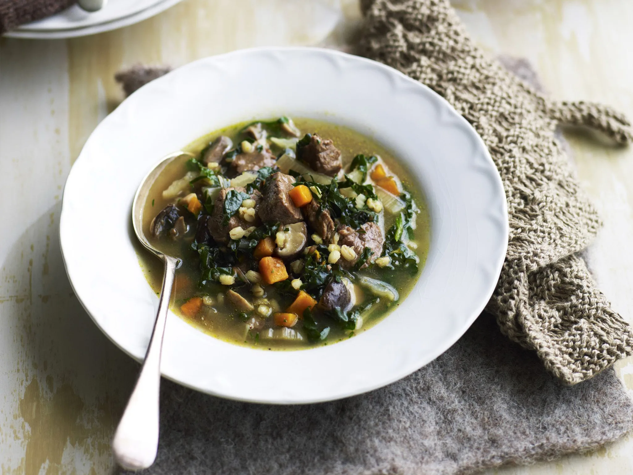 Easy beef and barley soup