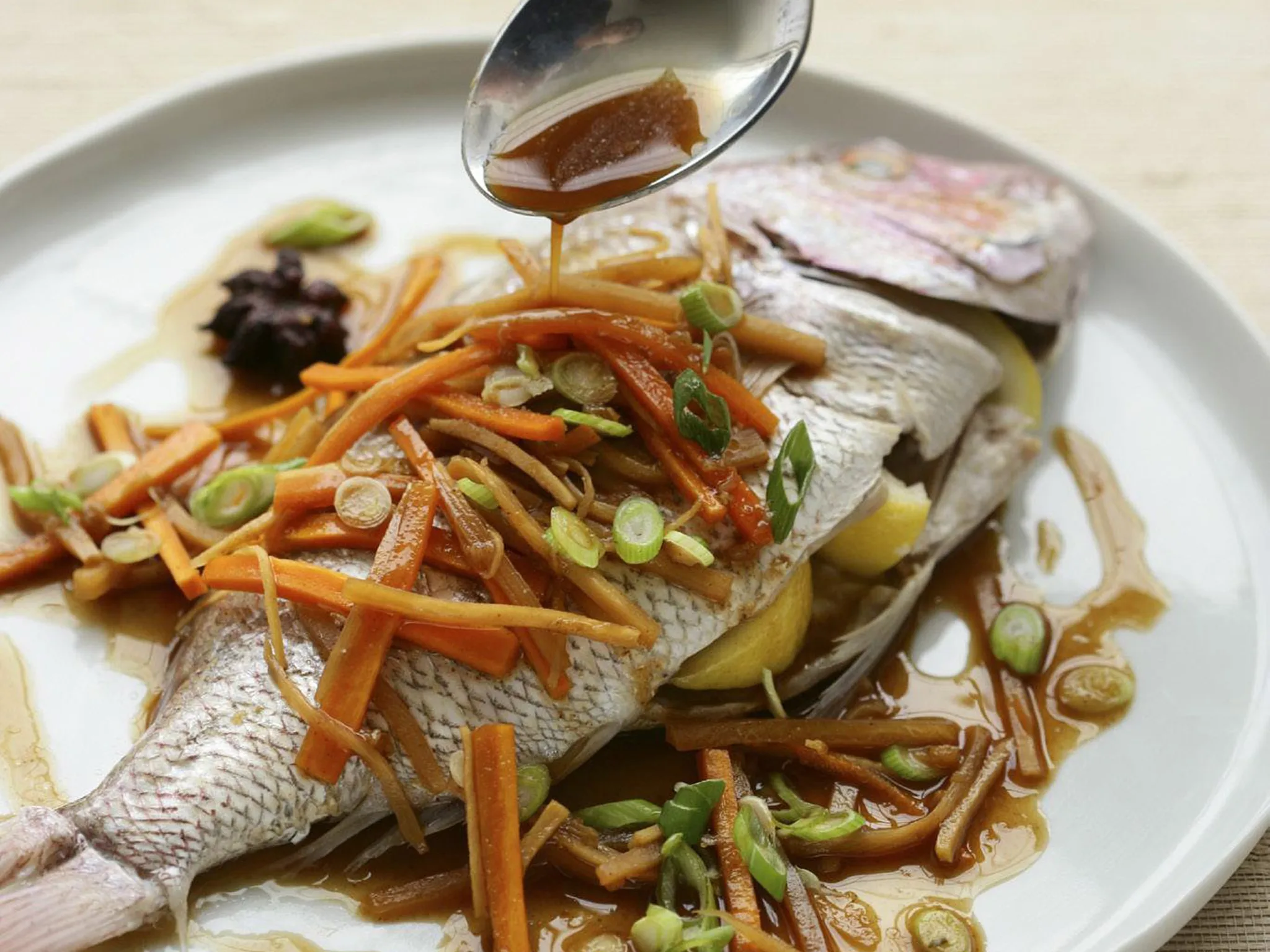 Cantonese vegetable and honey sauce