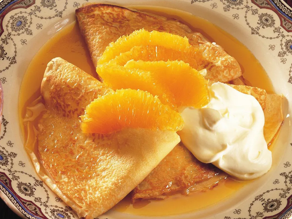 Classic crepe suzette