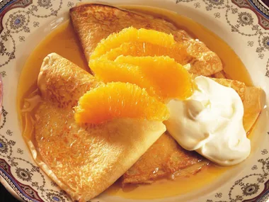 Classic crepe suzette