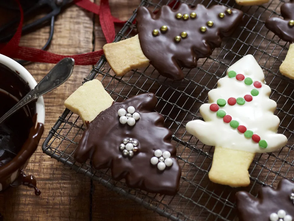 Christmas tree shortbreads