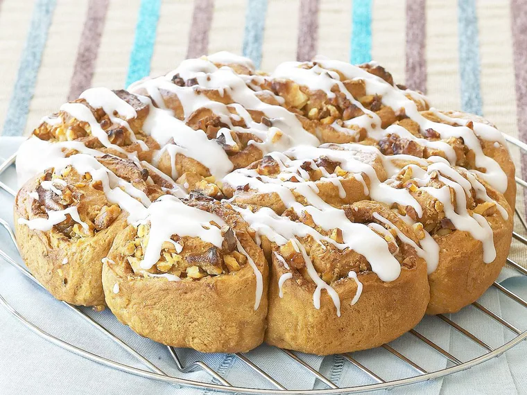 Coffee walnut scrolls