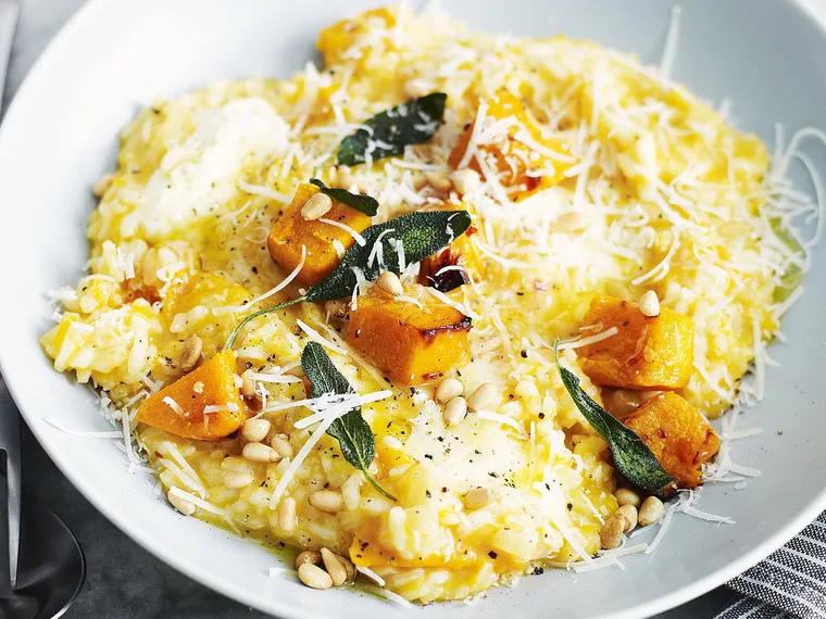 Creamy pumpkin risotto