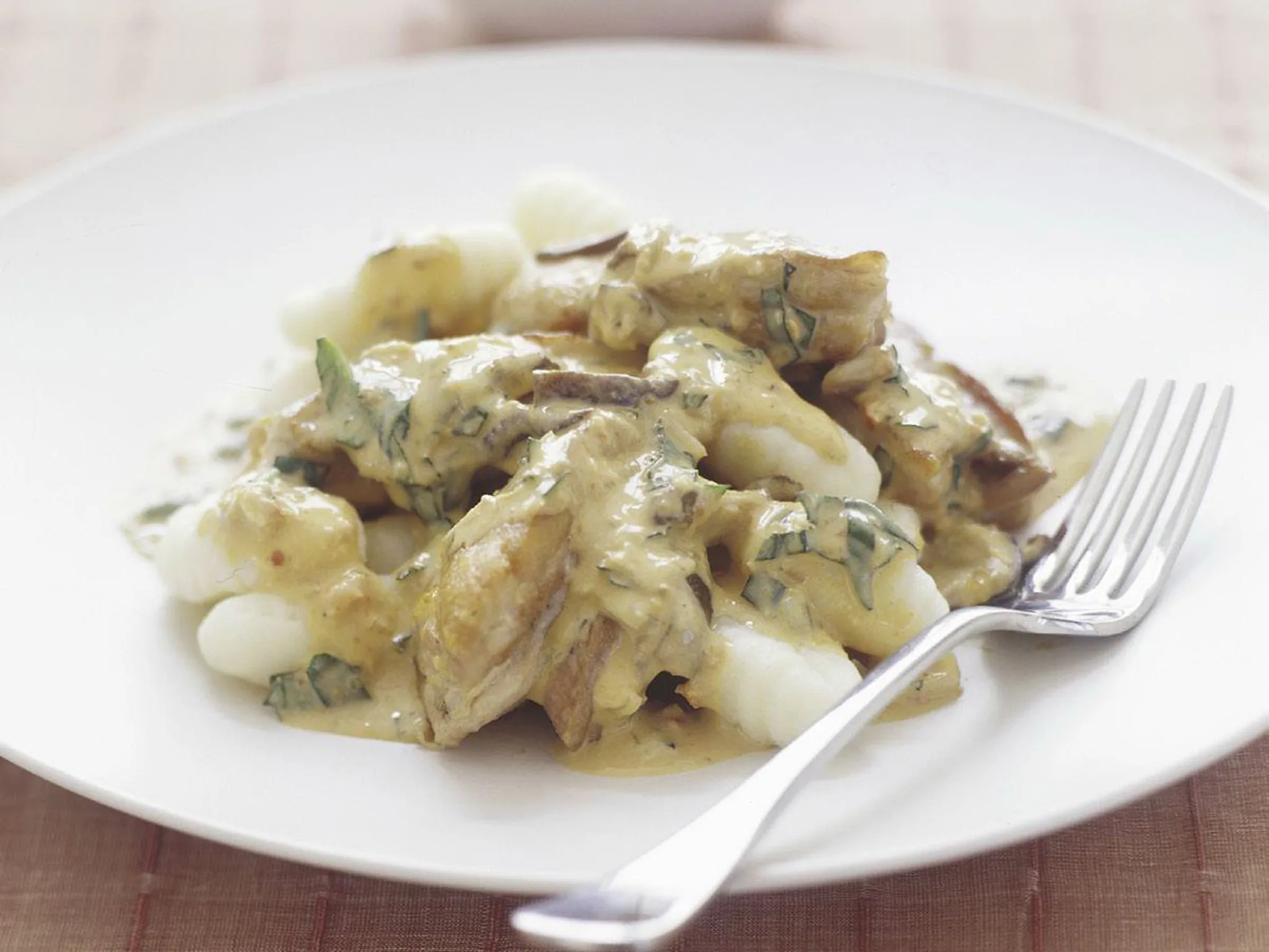 Creamy pesto chicken with gnocchi