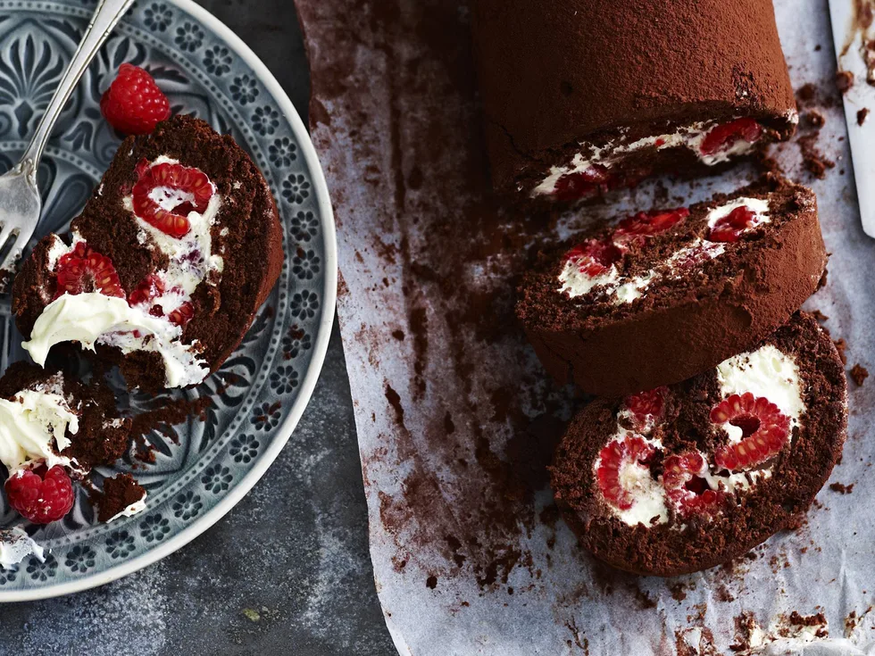 Decadent chocolate roulade