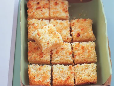 Lemon coconut slice