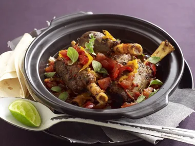 Mexican slow-roasted lamb shanks