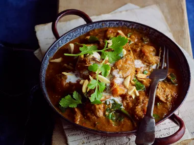Lamb, kumara and almond curry