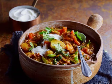 Split pea and capsicum curry