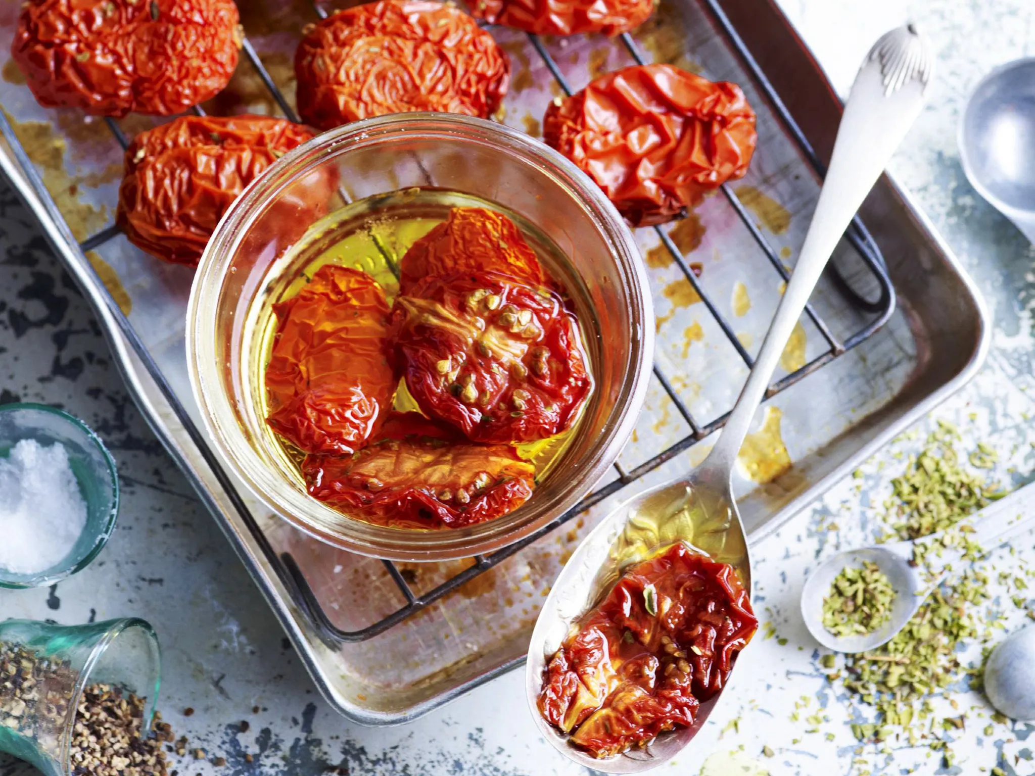 Oven-dried tomatoes