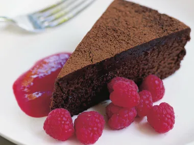 Rich truffle mud cake