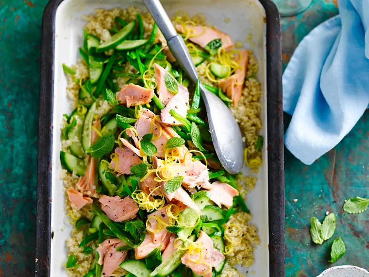 Salmon and quinoa salad