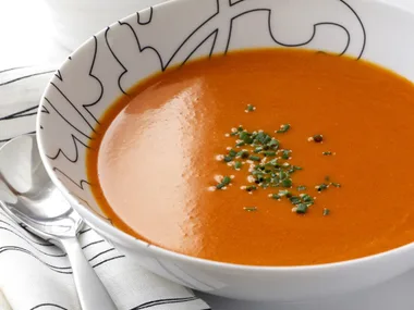 Roasted capsicum soup