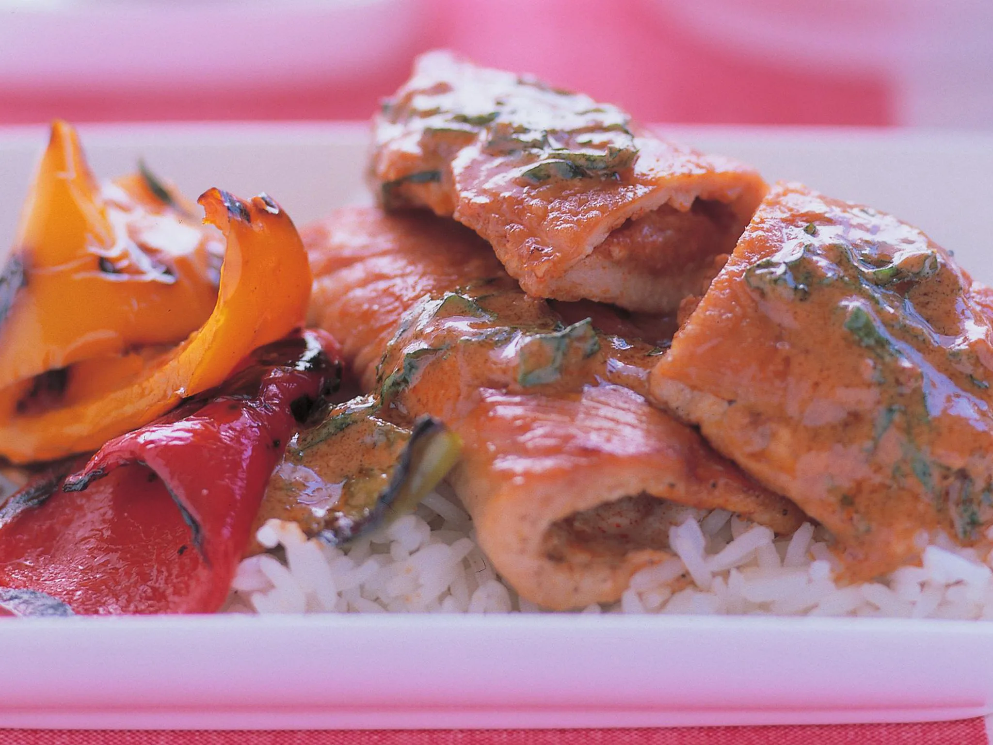 Red curry pork with basil