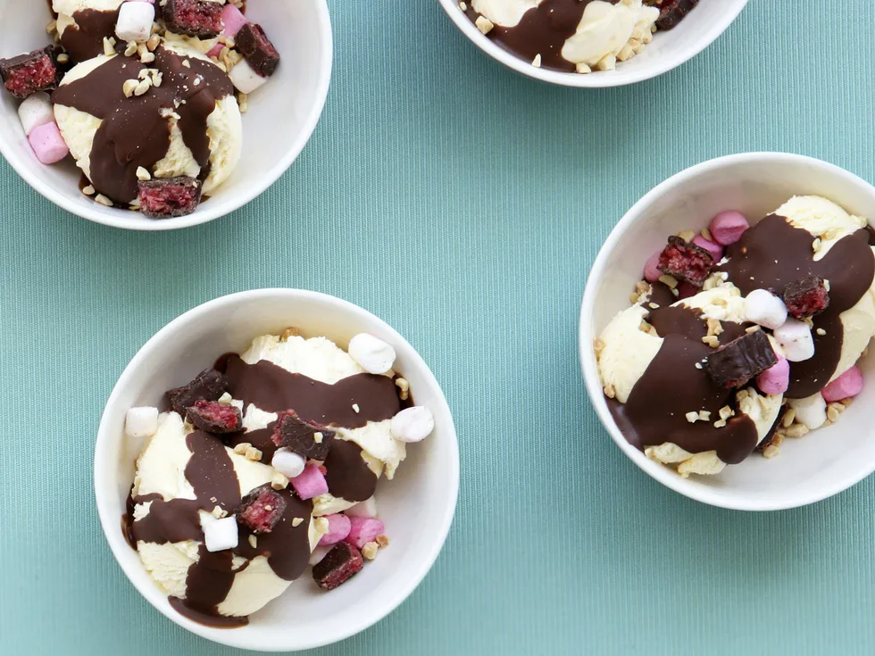 Rocky road ice-cream