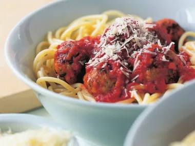 Spaghetti and meatballs