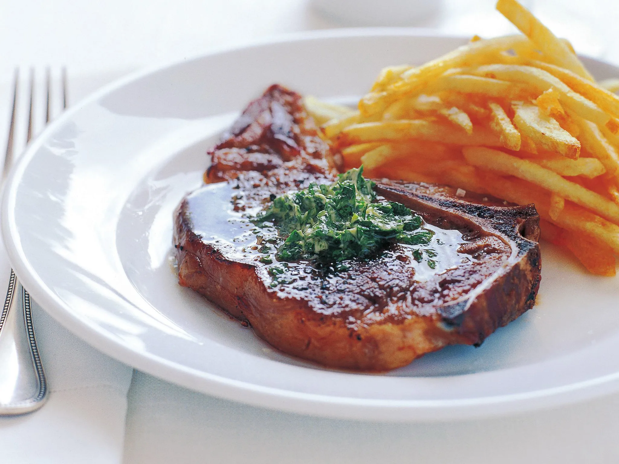 The perfect steak with herb butter
