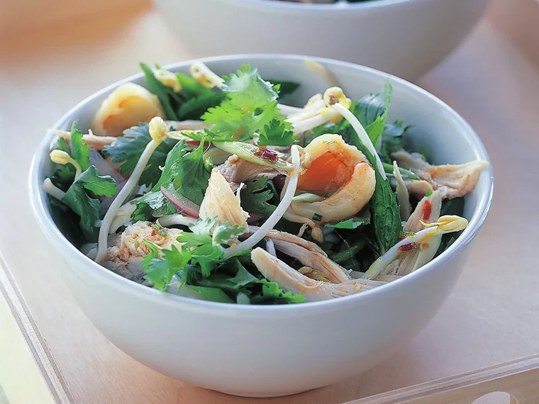 Thai chicken and lychee salad